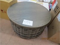 Round outdoor coffee table