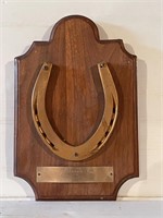 Horseshoe Trophy Plaque