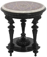 Pietra Dura Marble Top Center Table