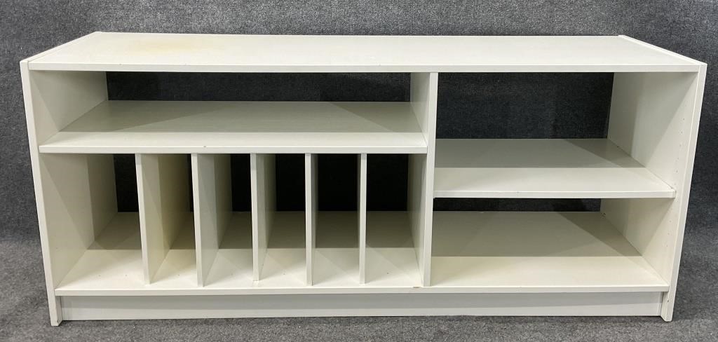White Painted Media Stand
