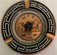 MCM ART DECO STYLE 3.5" ASHTRAY - MADE IN GREECE