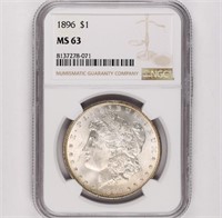 1896 Morgan Dollar NGC MS63