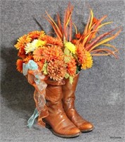 2pc Floral Arrangement in Boots