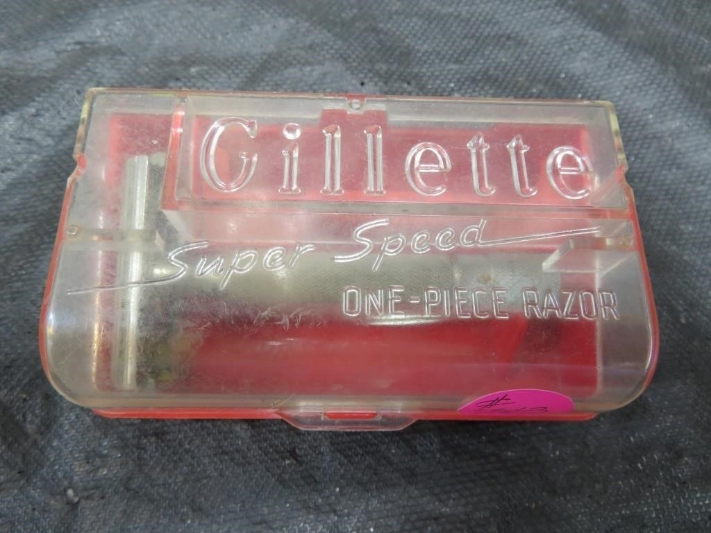 Vintage Gillette Super Speed Razor with box