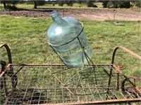 Antique Water Bottle Rack for wine making