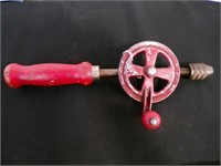 vintage Newton hand crank drill
