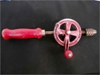 vintage Newton hand crank drill
