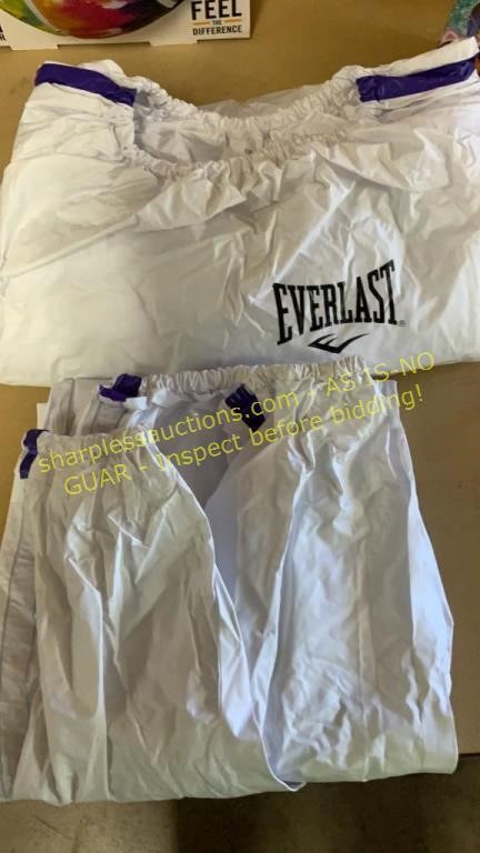 Everlast plastic sweat suit small