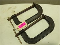 2 - 8" c-clamps