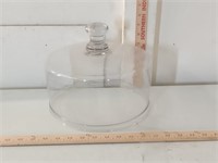 10" diameter glass cake stand dome