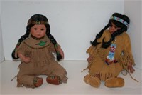 Perillo Indian Porcelain Doll & Another Native
