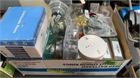 LARGE BOX OF MISC HARDWARE, 220 PIGTAIL & MISC