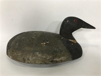 Antique wooden duck decoy w/ glass eyes