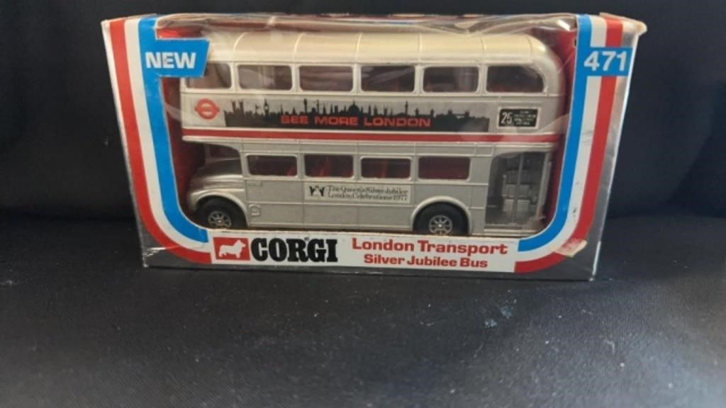 New collectible, corgi, London, transport, silver