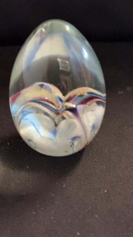 The original Mount Saint Helens ash glass egg 2.5