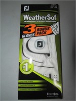NEW WeatherSof 3pk Golf Gloves