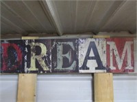 Large Wood "DREAM" Home Wall Decor