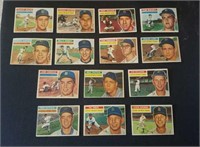 14 different 1956 Topps Detroit Tigers