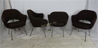 4 Brown Mid Century Modern I B M Chairs