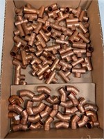 NEW copper 1/2" T`s & elbows