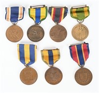 EARLY US ARMY NAVY CAMPAIGN MEDAL LOT NUMBERED