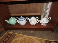Teapot collection.