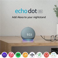 Echo Dot (4th Gen) | Smart speaker with clock