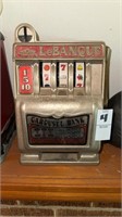 Vintage Carousel LeBANQUE toy slot machine bank