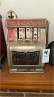 Vintage Carousel LeBANQUE toy slot machine bank