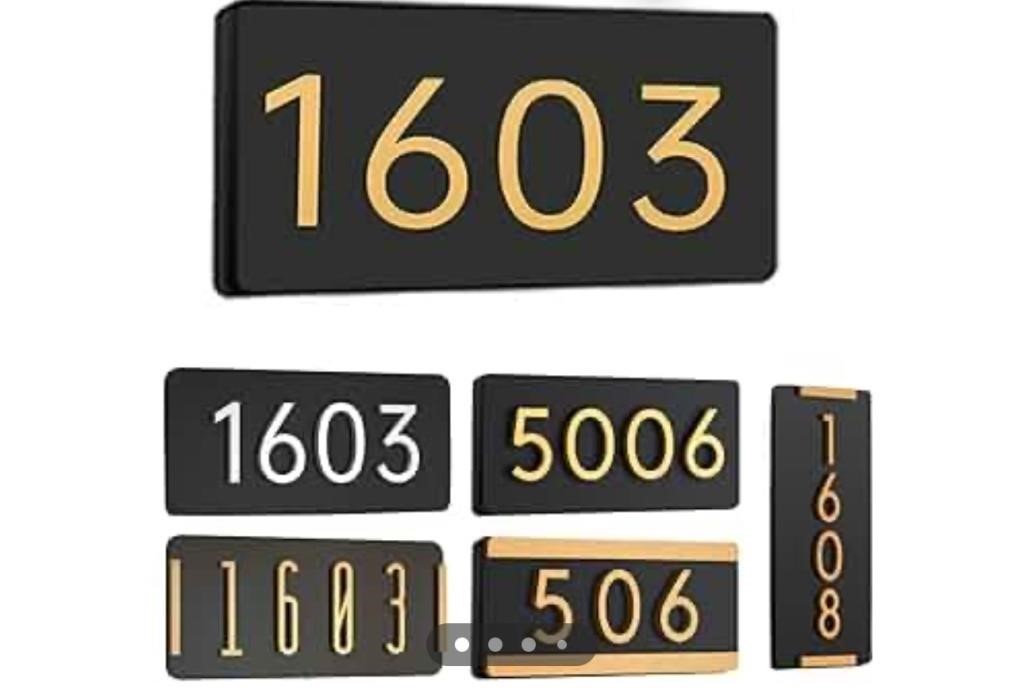 New, Custom House Numbers for Outside Address