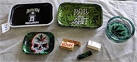 Marijuana Lot - Rolling Trays, Ashtray, Papers