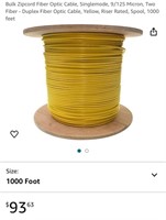 FIBER OPTIC CABLE (OPEN BOX, SIM. TO STOCK PHOTO)