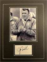 John Madden Custom Matted Autograph Display