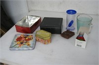 Tins and kitchen lot