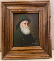Bearded Fisherman Oil Painting By Pelbam