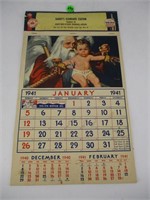 Standard Oil Gas Station Calendar - 1941