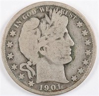 1901 Barber Half Dollar