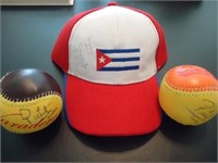 Rare Rodolpho Puente Signed Balls & Cap