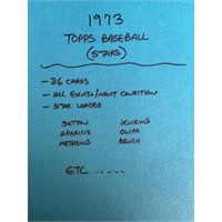 (36) 1973 Topps Baseball Stars