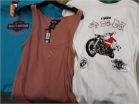 SHIRT LOT NEW WITH TAGS BIKER AND OTHER