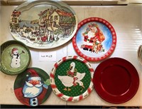 6 Christmas Serving Platters