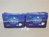 (2) 18-Count Packages Prevail Briefs - Size Large