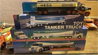 Tanker trucks Hess & BP (3)- lot of 4