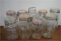 Assortment Of Clamp Lid Jars