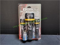 Dory LED Boss Rubber Series Flashlight Set, 3pc