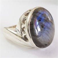 $300 Silver Labradorite Ring
