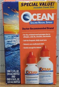 Ocean saline nasal spray