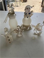 Glass snowmen