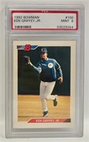 1992 Bowman Ken Griffey Jr. #100. PSA 9 Mint.