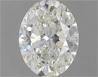 Gia Certified Oval Cut .90ct Si2 Diamond